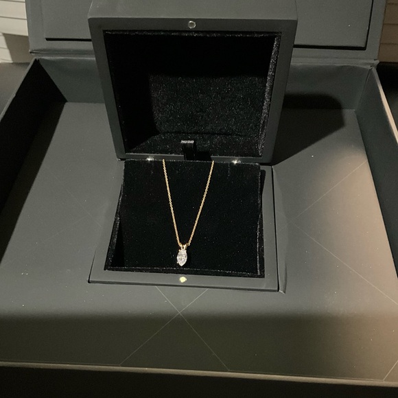 VALENTINE!! GORGEOUS! Diamond Nexus Marquise Cut Basket Set Pendant 0.76ct 🎁wbox - Picture 10 of 10